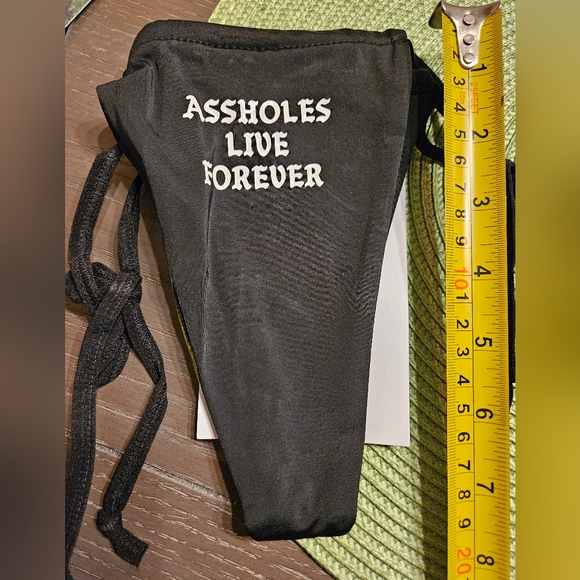 💥2/$20💥 NWT Assholes Live Forever Bikini Yellow - Picture 9 of 12